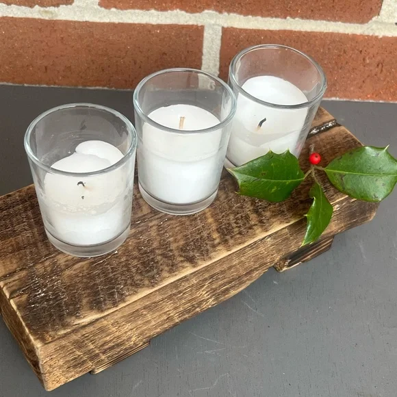 Primitive Wood Riser Wood Stand Handcrafted - Picture 7 of 7